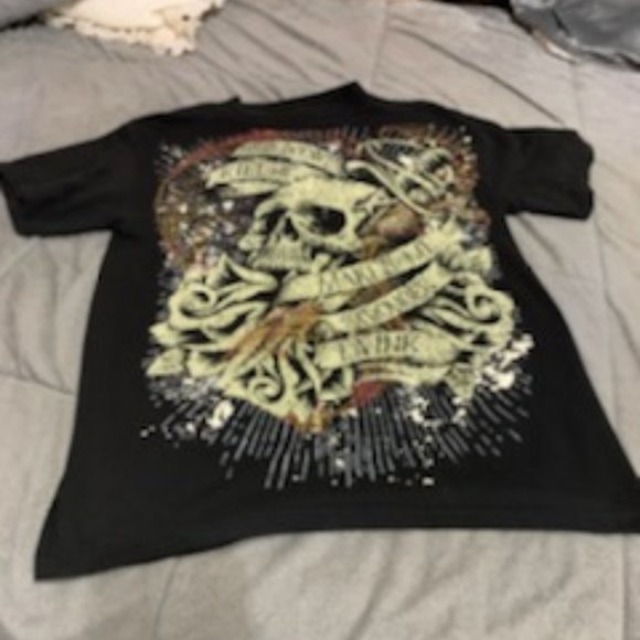 2009 LA Ink &  TM discovery 2009  What doesn't kill  me makes me stronger Tee - Picture 4 of 12